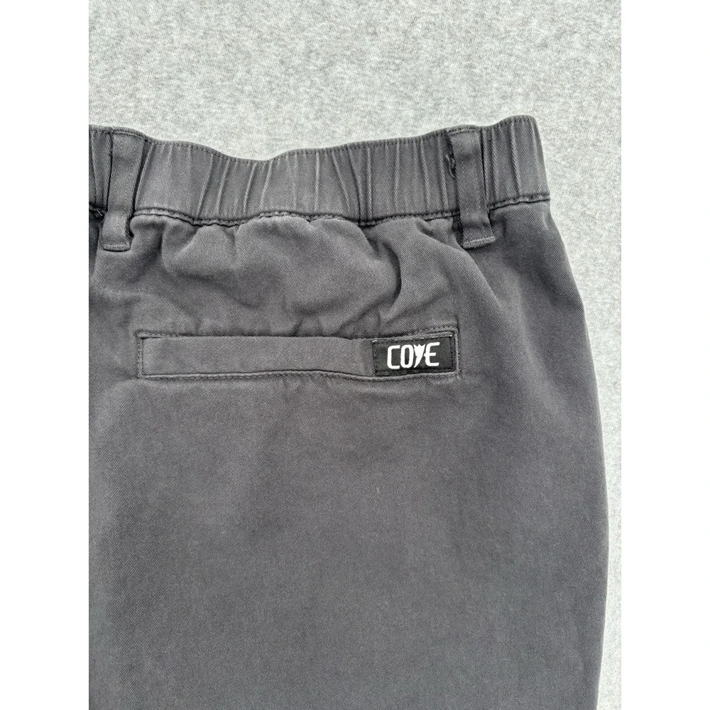 COVE USA Men's Chino Shorts 38W 5L Gray Stretch Cotton Elastic Waist
